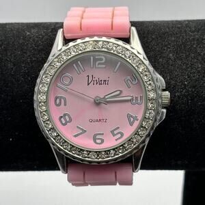 Silver & Pink Vivani Watch
